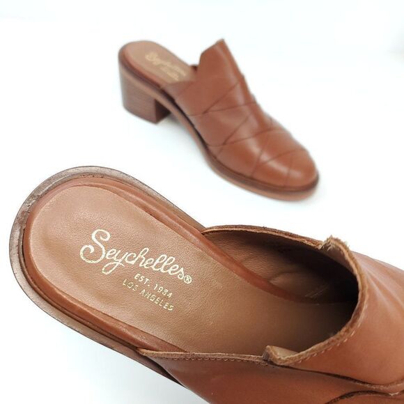 Seychelles Masterpiece Mule Slip On Stacked Heel NWOB US 8 - Picture 9 of 10